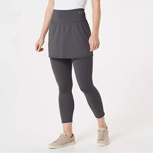 zuda Regular Z-Move Cropped Skirted Legging Grey Size 5X A380834